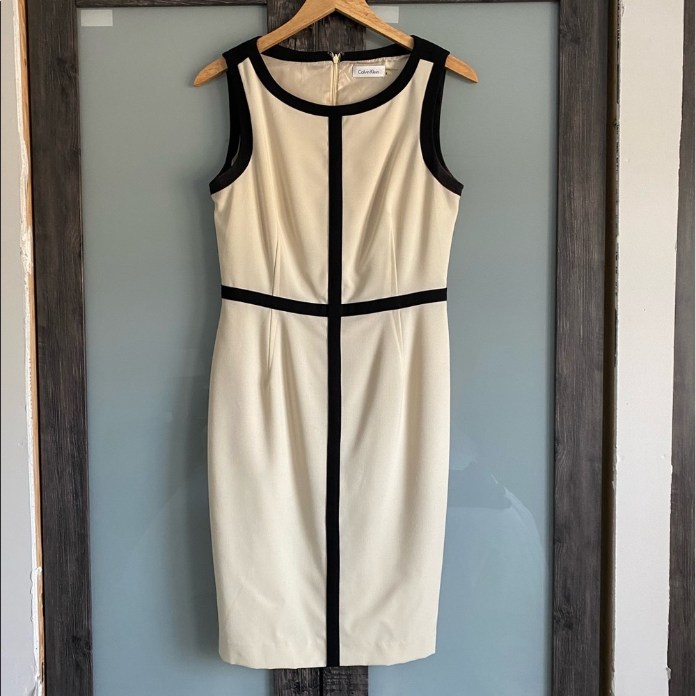 Calvin Klein Cream Dress size 6